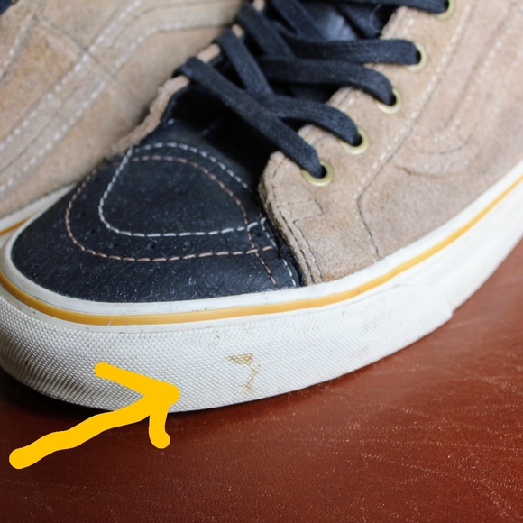 Vans Cali. Sk8-Hi 46 El Jefe tan/black. Great use condition. Men's 8 - Picture 10 of 16